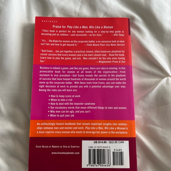 Play Like A Man, Win Like A Woman by Gail Evans - Picture 3 of 3